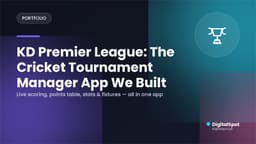 KD Premier League: The Cricket Tournament Manager App We Built